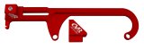 CVR Billet Throttle Linkage Brackets 64500R Cable Bracket, 4500 Series Carburetor, Aluminum, Red Anodized, Universal, Each thumbnail 1