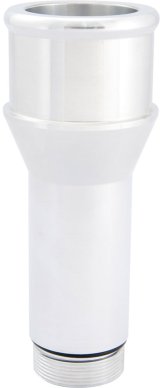 CVR Water Pump and Thermostat Fittings 8175LCL Fitting, Adapter, Straight Cut to Hose Barb, Straight, Billet Aluminum, Clear Anodized, 1 3/16 in., 1 3/4 in. Hose Barb, Each thumbnail 3
