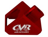 CVR Passing Gear Cable Brackets 641R Bracket, Aluminum, Red Anodized, Each thumbnail 1