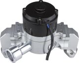 CVR Proflo Extreme Water Pump Assemblies 8550CL Pump, Electric, Extreme, 55 gpm, Billet Aluminum, Clear Anodized, Chevy, Small Block, Each thumbnail 1