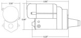 CVR Protorque Starters 1337 Starter, Protorque, Mini, 1.9 HP, Standard Mount, Dodge, Chrysler, Plymouth, Each thumbnail 2
