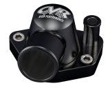 CVR Thermostat Housings TSH7BK Water Neck, Swivel, Billet Aluminum, Black Anodized, O-ring, 90 degree, for 1.5 in. Hose, Ford, Small Block thumbnail 2