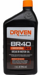 10w40 Driven Racing Oil BR40 Conventional Break-In Motor 03706 Engine Oil, BR40, Break-In, Mineral, 10W40, ZDDP Enhanced, 1 qt., Each thumbnail 2