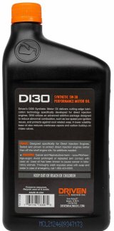 5w30 Driven Racing Oil DI Synthetic Motor 18306 Engine Oil, Synthetic, DI30 Direct Injection, 5W30, 1 Quart, Each thumbnail 2