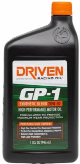 20w50 Driven Racing Oil GP-1 Synthetic Blend High Performance Motor 19506 Engine Oil, Performance, Semi-synthetic, 20W50, 1 qt., Each thumbnail 2
