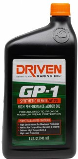 5w20 Driven Racing Oil GP-1 Synthetic Blend High Performance Motor 19206 Engine Oil, Performance, Semi-synthetic, 5W20, 1 qt., Each thumbnail 2