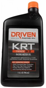 0w20 Driven Racing Oil KRT 4 Stroke Synthetic Motor 03406 Engine Oil, 4-Stroke, Synthetic, 0W20, 1 qt., Each thumbnail 1