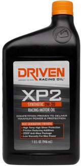 0w20 Driven Racing Oil XP2 Synthetic Motor 00206 Engine Oil, XP2, Synthetic, 0W20, 1 qt., Each thumbnail 3