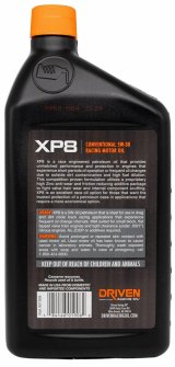 5w30 Driven Racing Oil XP8 Petroleum Motor 01906 Engine Oil, XP8, Mineral, 5W30, 1 qt., Each thumbnail 3