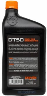 15w50 Driven Racing Oil DT50 Synthetic Air-Cooled High Performance Motor 02806 Engine Oil, DT50, Synthetic, for Engines, Performance, Temperature, 15W50, 1 Quart, Each thumbnail 3