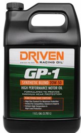 20w50 Driven Racing Oil GP-1 Synthetic Blend High Performance Motor 19508 Engine Oil, Oil, 20W50, ZDDP Enhanced, 1 Gallon, Each thumbnail 2