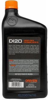 0w20 Driven Racing Oil DI Synthetic Motor 18206 Engine Oil, Synthetic, DI20 Direct Injection, 0W20, 1 Quart, Each thumbnail 1