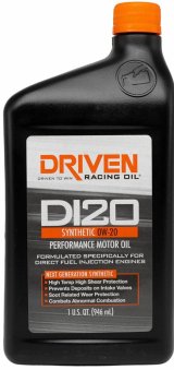 0w20 Driven Racing Oil DI Synthetic Motor 18206 Engine Oil, Synthetic, DI20 Direct Injection, 0W20, 1 Quart, Each thumbnail 2