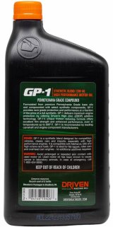 15w40 Driven Racing Oil GP-1 Synthetic Blend High Performance Motor 19406 Engine Oil, Performance, Semi-synthetic, 15W40, 1 qt., Each thumbnail 2