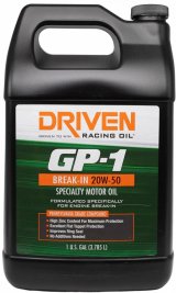 20w50 Driven Racing Oil GP-1 High Performance Break-In Motor 19556 Engine Oil, GP-1, Break-In, ZDDP Enhanced, 20W50, Conventional, 1 Gallon, Each thumbnail 2