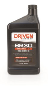 5w30 Driven Racing Oil BR30 Break-In Motor 01806 Engine Oil, Break-In, BR30, Mineral, 5W30, ZDDP Enhanced, 1 qt., Each thumbnail 1