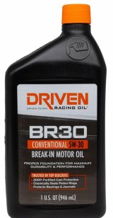 5w30 Driven Racing Oil BR30 Break-In Motor 01806 Engine Oil, Break-In, BR30, Mineral, 5W30, ZDDP Enhanced, 1 qt., Each thumbnail 2