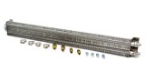 Perma-Cool Frame Rail Transmission Coolers 1004 Fluid Cooler, Transmission, Tube and Fin, Aluminum, Natural, 2 1/2 in. x 24 in. x 1 1/2 in., Each thumbnail 2