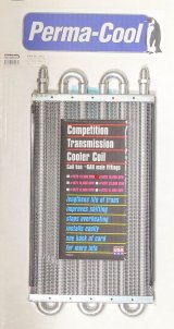 Perma-Cool Thin-Line Transmission Coolers 1023 Fluid Cooler, Transmission, Tube and Fin, Aluminum, Natural, 7 1/2 in. x 15 1/2 in. x 3/4 in., Each thumbnail 2