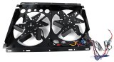 13 Inch 6,000 CFM Perma-Cool Cool Pack Electric Fan 19500 Fan, Pack, Electric, Dual, 21 amps, Black Aluminum Blades, Black Aluminum Shroud, Each thumbnail 2