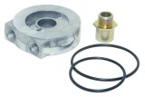 Perma-Cool Sandwich Oil Adapters 184 Adapter, Filter, Sandwich, Aluminum, Natural, 13/16-16 in. Thread, 3/8 in. NPT Inlet/Outlet, Each thumbnail 2