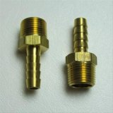 Perma-Cool Hose Barb Fittings 15151 Fitting, Adapter, NPT to Barb, Straight, Brass, Natural, 3/8 in. NPT, 5/16 in. Barb, Pair thumbnail 2