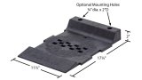 Race Ramps Pro-Stop Parking Guides RR-PS-2 Aid, Tire Stop, Floor Mat Bump, Polymer, Black, Pair thumbnail 5