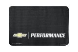 Fender Gripper Covers FG2071 Cover, Foam/Vinyl, Black, Chevy Performance Bowtie Logo, 22 in. x 34 in., Each thumbnail 1
