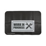 Fender Gripper Covers FG2450 Cover, Foam/Vinyl, Black, Work In Progress Logo, 22 in. x 34 in., Each thumbnail 1