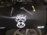 Fender Gripper Covers FG2135 Cover, Foam/Vinyl, Black, Ford V8 Logo, 22 in. x 34 in., Each thumbnail 3