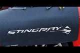 Fender Gripper Covers FG2018 Cover, Foam/Vinyl, Black, Corvette Stingray Logo, 22 in. x 34 in., Each thumbnail 1