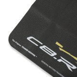 Fender Gripper Covers FG2081 Covers, Gripper, Black, Nylon Mesh, Foam Non Slip Backing, C8.R With Corvette Image, Logo, Chevy, Each thumbnail 1