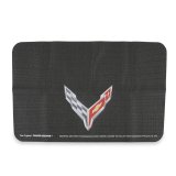 Fender Gripper Covers FG2083 Covers, Gripper, Black, Nylon Mesh, Foam Non Slip Backing, Corvette,Flag Logo, Chevy, Each thumbnail 2