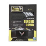 Fender Gripper Covers FG2083 Covers, Gripper, Black, Nylon Mesh, Foam Non Slip Backing, Corvette,Flag Logo, Chevy, Each thumbnail 5