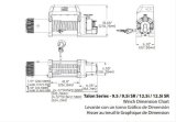 9,500 lbs. Superwinch Talon Series Winch 1695210 Winch, Electric, 12 V, lb., Roller Fairlead, 85 ft. Line Length, 15 ft. Wired Remote, Each thumbnail 2