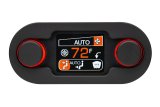 Dakota Digital Gen-IV HDX Climate Control Systems DCC-4000-K-K Panel, Control, HDX-Style, Black Alloy, Kit thumbnail 2
