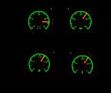 Dakota Digital HDX Direct-Fit Analog Gauge Systems HDX-73C-PU-K Kit, Direct Fit, HDX, Analog/Digital, Black Face, White/Multicolor Illuminated Numbers, White/Multicolor Illuminated Pointer, Chevy, Kit thumbnail 3