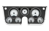 Dakota Digital VHX Series Direct-Fit Analog Gauge Systems VHX-67C-PA-S-B Kit, Direct Fit, VHX, Analog, Silver Face, Black/Blue Illuminated Numbers, White/Blue Illuminated Pointer, Chevy, Kit thumbnail 1