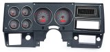 Dakota Digital VHX Series Direct-Fit Analog Gauge Systems VHX-73C-PU-C-R Kit, Direct Fit, VHX, Analog, Carbon fiber Face, White/Red Illuminated Numbers, White/Red Illuminated Pointer, Chevy, GMC, Kit thumbnail 1
