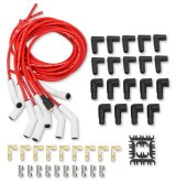 Mallory Pro Sidewinder Spark Plug Wire Sets 947C Wires, Sidewinder, Spiral Core, 8mm, Red, Ceramic, 135 Degree Boots, Universal, V8, Set thumbnail 6