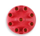 Mallory Distributor Caps 209M Cap, Female, Socket-Style, Red, Clamp-Down, Mallory, V8, Each thumbnail 1