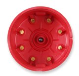 Mallory Distributor Caps 209M Cap, Female, Socket-Style, Red, Clamp-Down, Mallory, V8, Each thumbnail 2