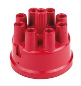 Mallory Distributor Caps 209M Cap, Female, Socket-Style, Red, Clamp-Down, Mallory, V8, Each thumbnail 3
