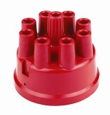 Mallory Distributor Caps 209M Cap, Female, Socket-Style, Red, Clamp-Down, Mallory, V8, Each thumbnail 5