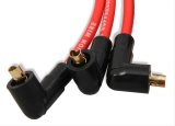 Mallory Pro Wire Spark Plug Sets 604 Wires, Pro, Spiral Core, 8mm, Red, 90 Degree Boots, Chevy, Small Block, Over Valve Cover, Set thumbnail 3