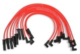 Mallory Pro Wire Spark Plug Sets 611 Sets, Pro, Assembled, Male/HEI, Red Wires, Black Boots, 8.00mm, Straight Boot Ends, Ford, Lincoln, Mercury, 5.0L, 5.8L, Set thumbnail 3