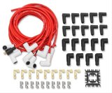 Mallory Pro Sidewinder Spark Plug Wire Sets 937C Wires, Sidewinder, Spiral Core, 8mm, Red, Ceramic, 90 Degree Boots, Universal, V8, Set thumbnail 7