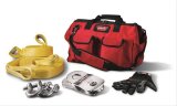 Warn Medium-Duty Winching Accessory Kits 88900 Kit, Medium-Duty, Tree Trunk Protector, Pulley Block, Two D Shackles, Gloves, Bag, Kit thumbnail 1
