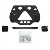 Warn Center Plow Mounting Kits 95848 Snow Mounts, Kits, Frame Mount, Steel, Black Powdercoated, Polaris, Kit thumbnail 1