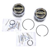 Warn Premium Manual Hubs 20990 Locking Hubs, Manual, Premium, Aluminum, Chrome, Black Dial, Chevy, Dodge, Ford, International, Jeep, Dana 44, Pair thumbnail 1